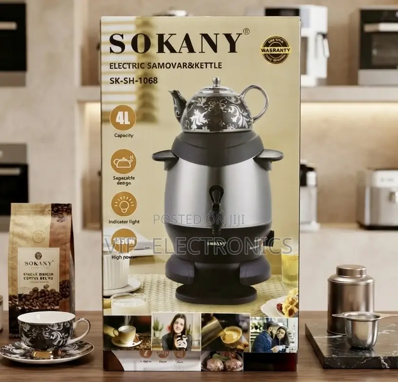 SOKANY Electric Samovar End Kettle. Featuring