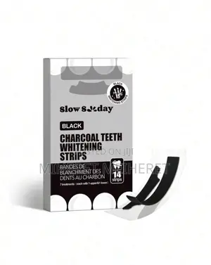 Slow Sunday Charcoal Teeth Whitening Strips, Mint, Charcoal,