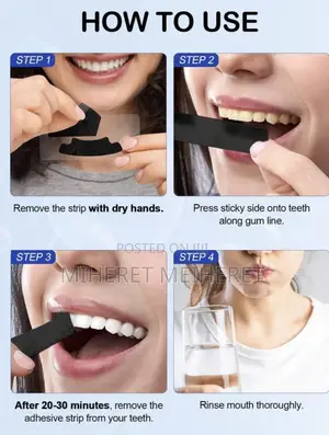 Slow Sunday Charcoal Teeth Whitening Strips, Mint, Charcoal,