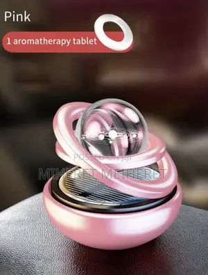Solar Powered Rotating Car Perfume Holder Decor (Comes With 1 Solid