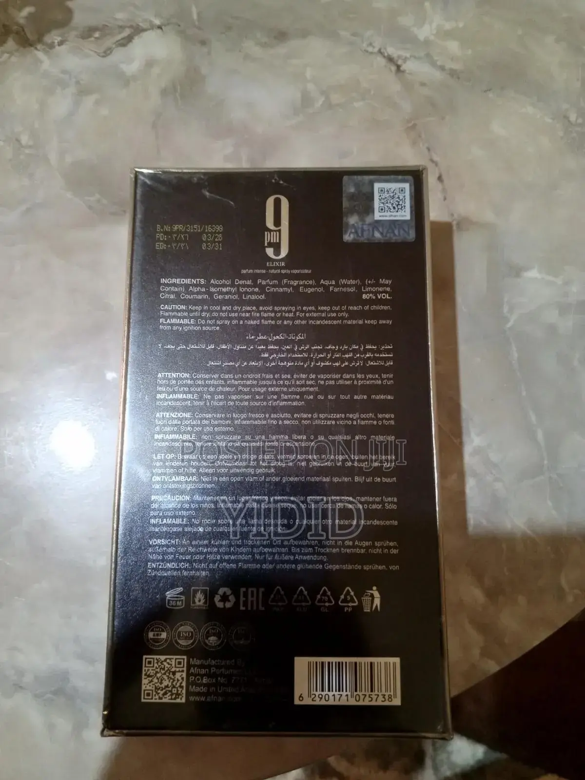 Original 9pm Rebel Afnan Perfume