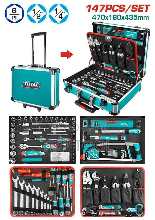 Total Industrial 147-Piece Hand Tool Set