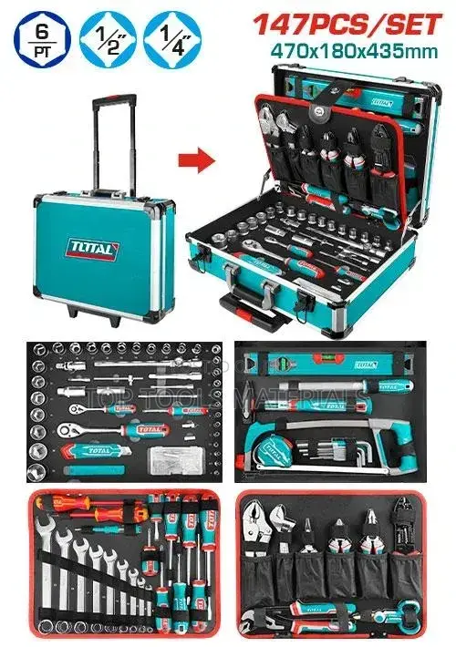 Total Industrial 147-Piece Hand Tool Set