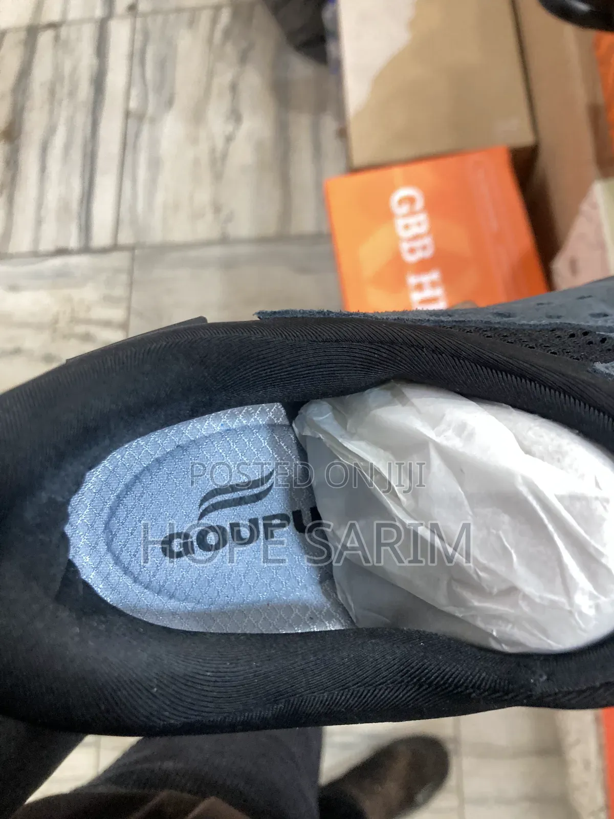 Premium Grey/Navy Tech Slip-Ons: