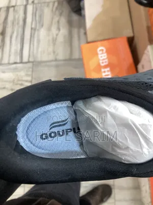 Premium Grey/Navy Tech Slip-Ons: