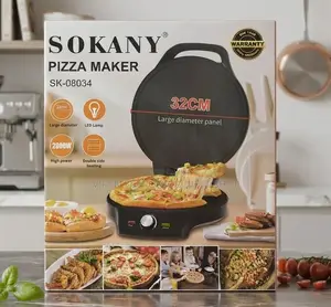 Sokany Pizza Maker 32cm 2000W Electric Multi-Functional Pan