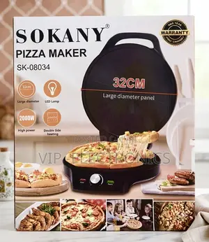 Sokany Electric Pizza Maker Powerful 2000W Heating System, 32cm