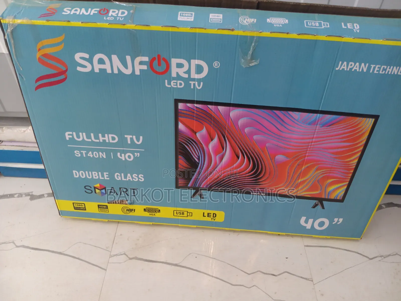 Sanford Smart Led TV 40 Inch Andraid Doubel Gelass 2026 Quality