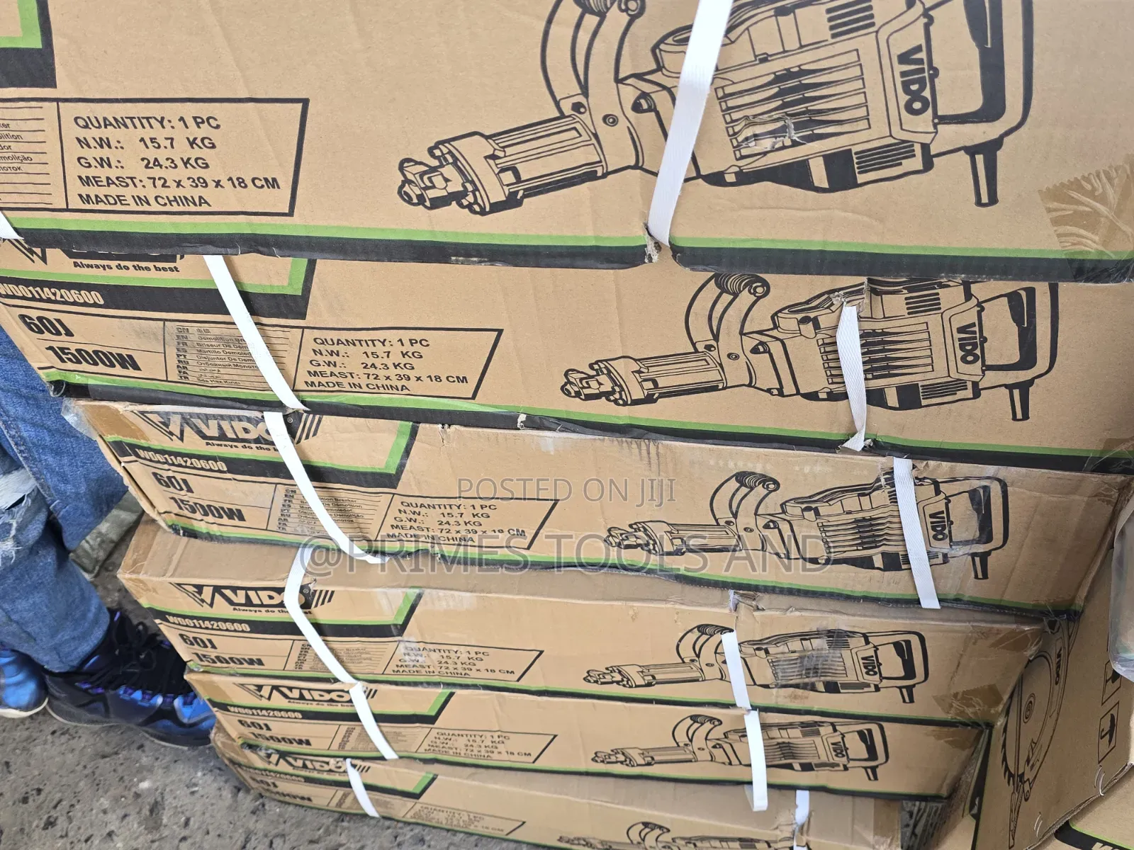 VIDO Jack Hammer Demolition Hammer 1700W–2200W Heavy Duty Concrete