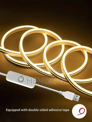 ​ Flexible Warm White COB LED Neon Strip Light! 