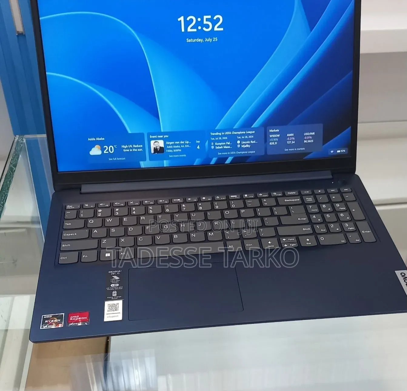 New Laptop Lenovo IdeaPad 1 8GB AMD Ryzen 5 SSD 256GB