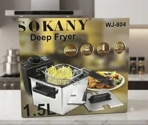 SOKANY Deep Fryer. Featuring a 1.5L Oil Capacity, 1000W Powerful