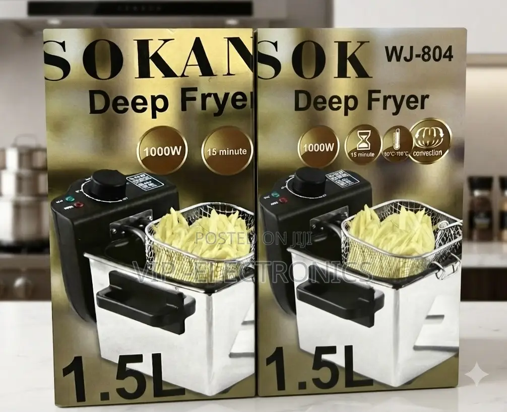 Sokany Deep Fryer 1.5L 1000W Electric