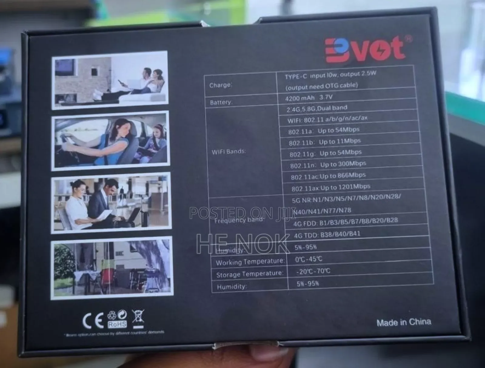 Bvot 5G WiFi 6+ Real 5G 4,200 mAh Battery
