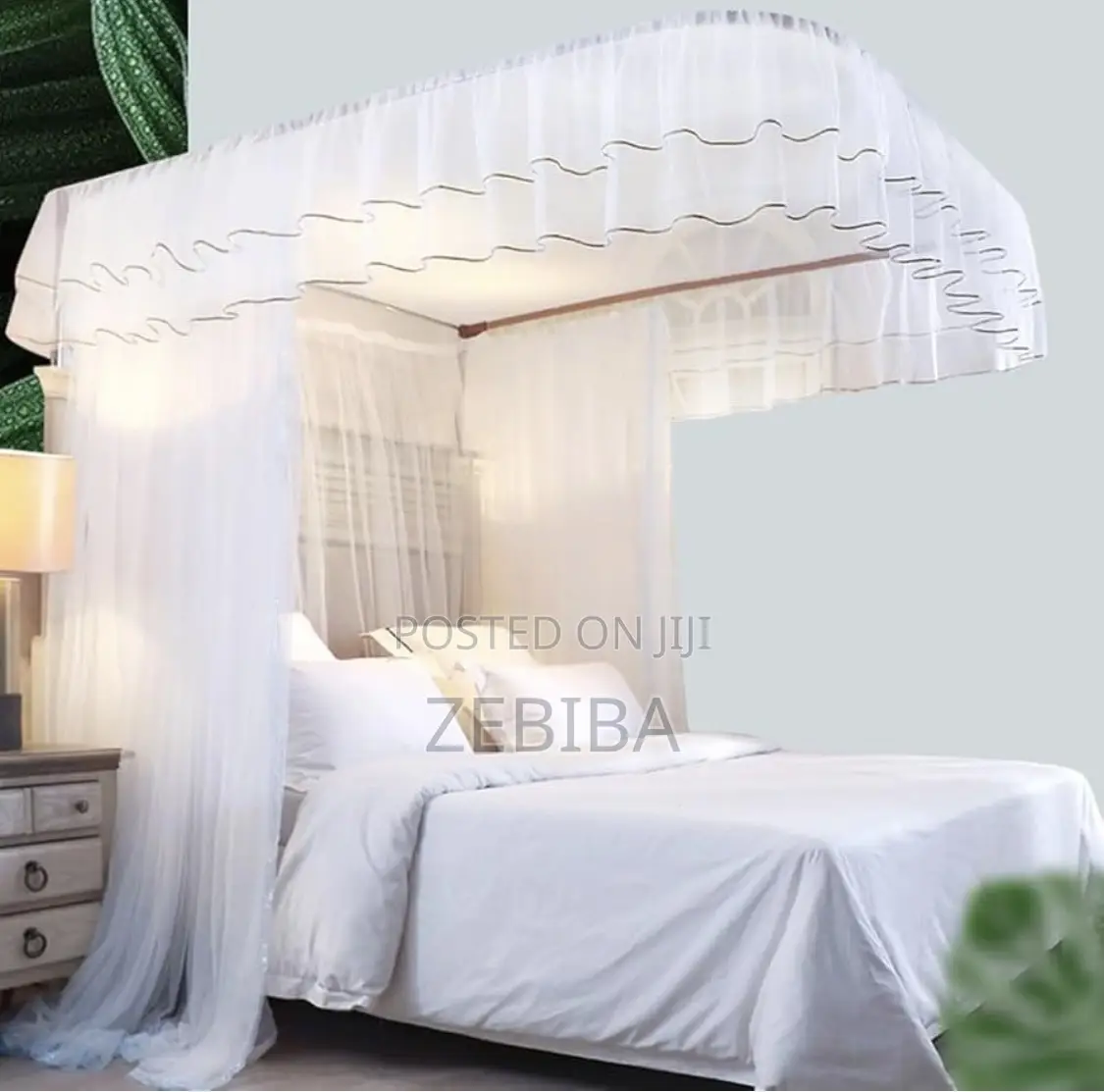 Mosquito Net Luxury With a Two-Stand Rail