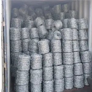 These Are Coils of Galvanized Barbed Wire,