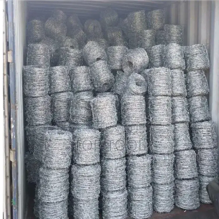 These Are Coils of Galvanized Barbed Wire,