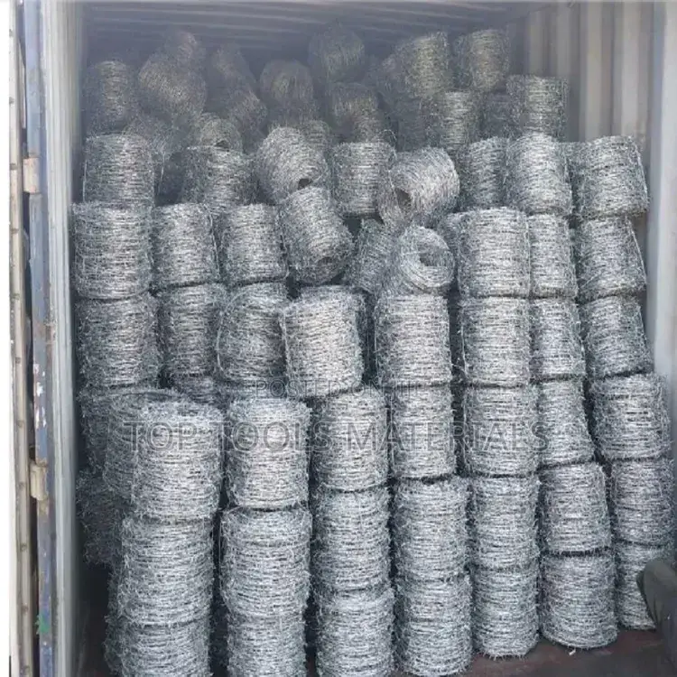 These Are Coils of Galvanized Barbed Wire,