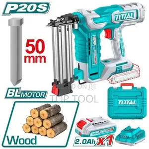 TOTAL ሽቦ አልባ (Cordless) F50 ብራድ ኔይለር (Brad Nailer) ኪት እንደሆነ ይታያል።