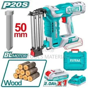 TOTAL ሽቦ አልባ (Cordless) F50 ብራድ ኔይለር (Brad Nailer) ኪት እንደሆነ ይታያል።