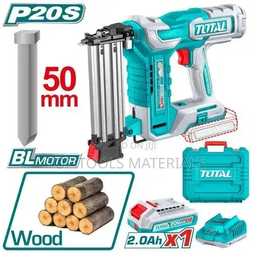 TOTAL ሽቦ አልባ (Cordless) F50 ብራድ ኔይለር (Brad Nailer) ኪት እንደሆነ ይታያል።