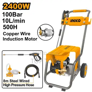 Commercial-Grade High-Pressure Washer Featuring a 2400W Copper Wire