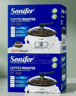Sonifer Coffee Roast Powerful 800W Roaster Features a 750g Capacity,