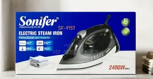 Sonifer Steam Iron – 2400W Max Power, Fast Heating Powerful Steam