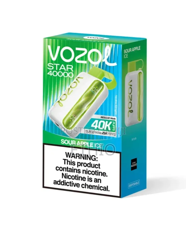 Vozol Star Sour Apple Ice 40000 Puffs Vape