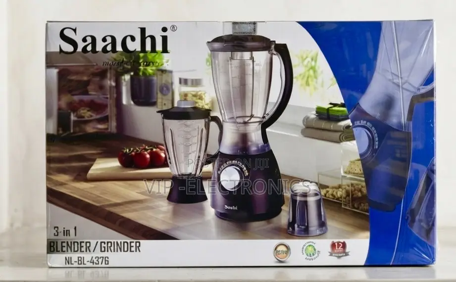 Saachi Blender Grinder 3-in-1 – 350W Multi-Function Kitchen Blender