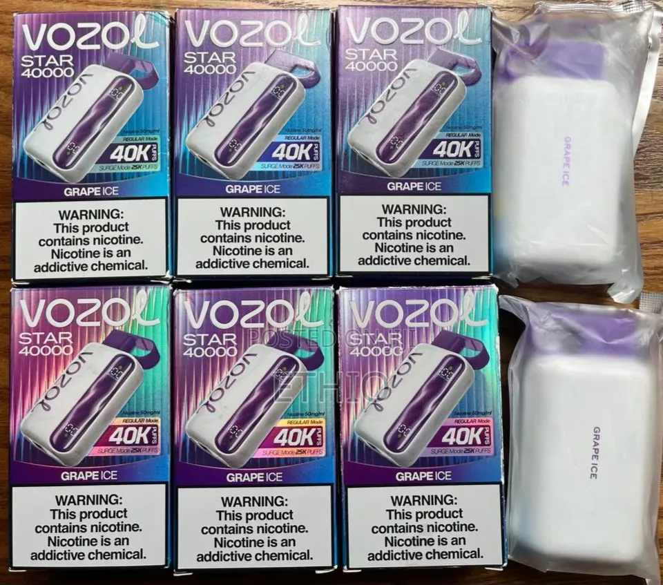 Exprience Vozol Star Grape Ice Flavour 40000 Puffs