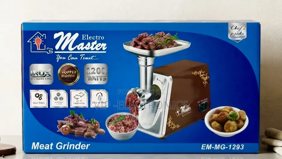 Electro Master Meat Grinder – 1200W High-Performance Meat Mincer