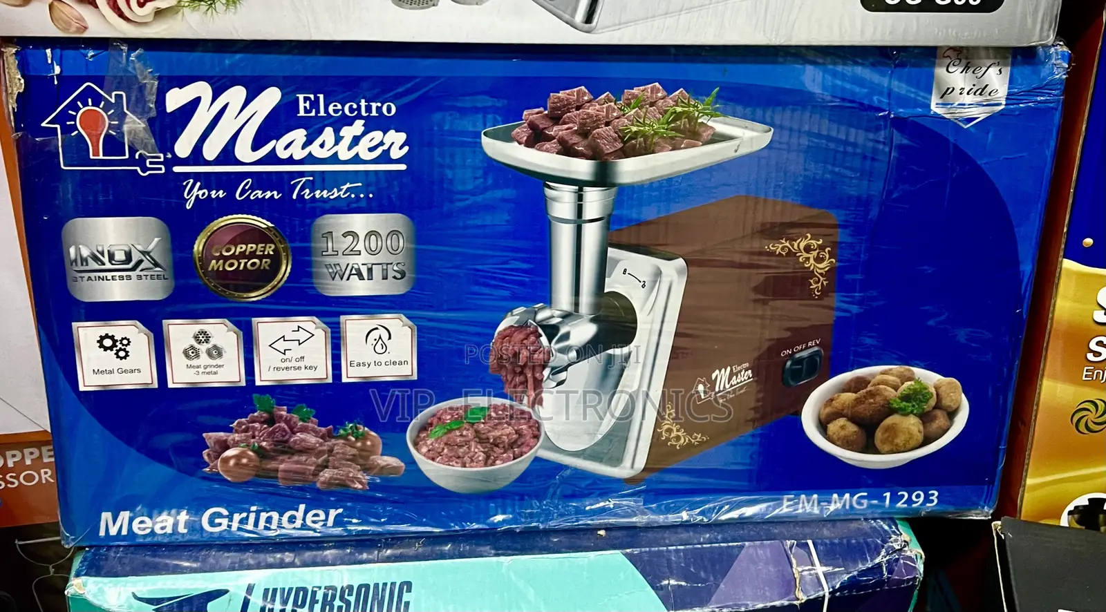 Electro Master Meat Grinder – 1200W High-Performance Meat Mincer