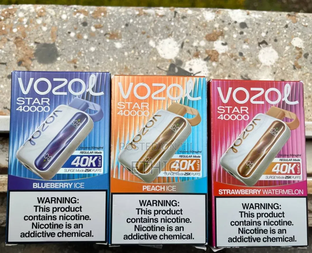 በቻርጅ የሚሰራ የኤሌክትሪክ ሲጋራ (Vape) 40000 ጊዜ ሚጨስ