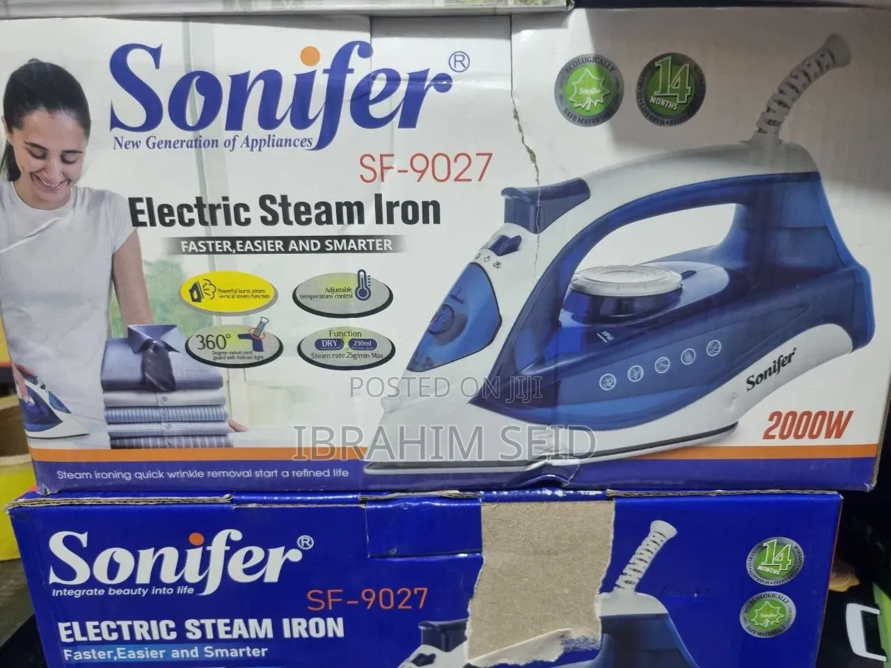 Sonifer Steam Iron 2000 Watt