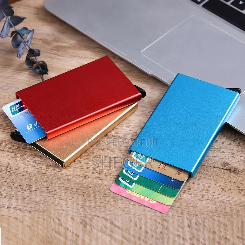 Mens Aluminum ID Credit Card Holder Wallet Pocket Case