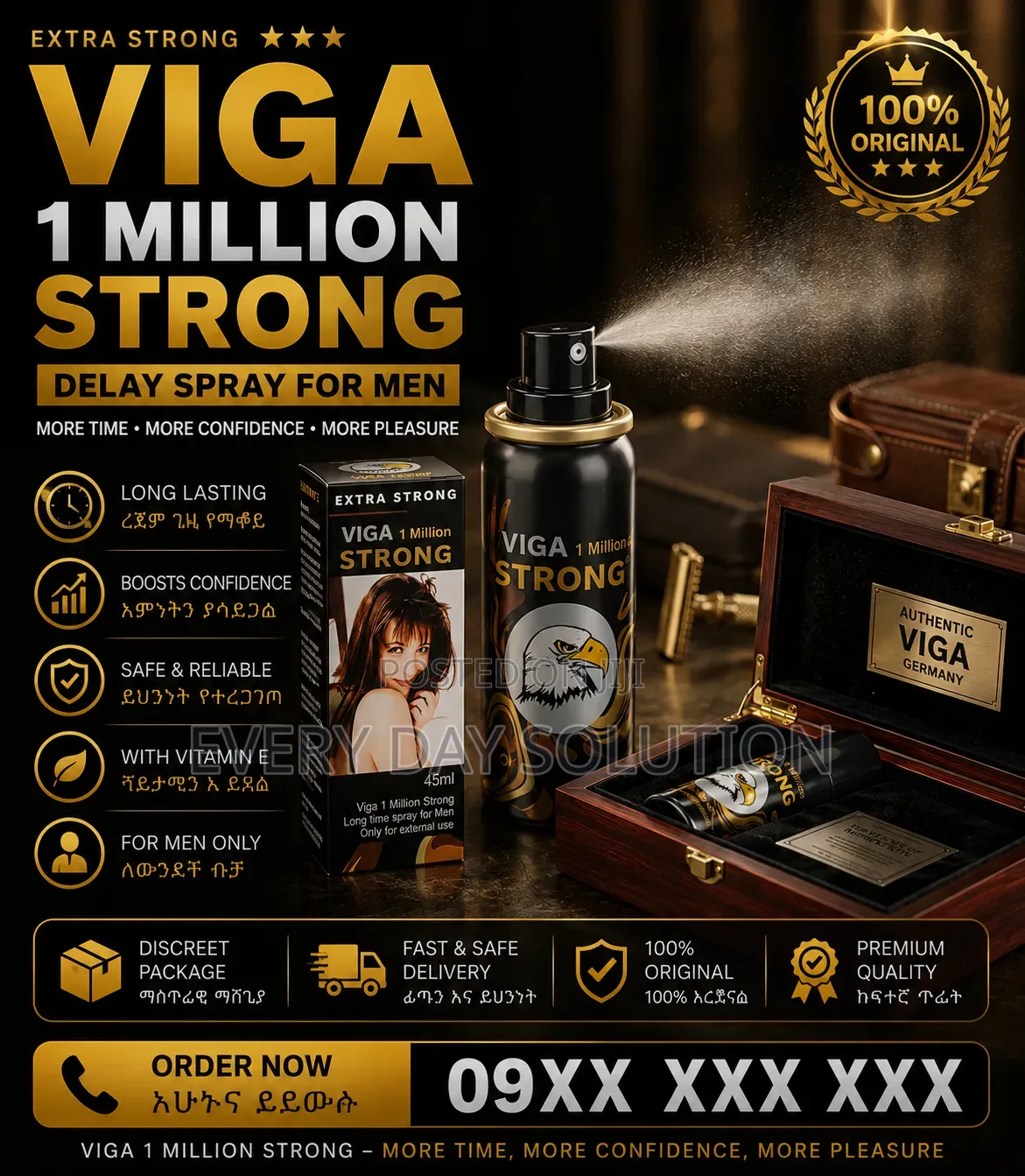 VIGA Strong 45ml – Men’s Personal Delay Spray