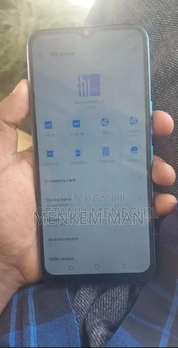 Tecno Spark 7 64 GB Blue
