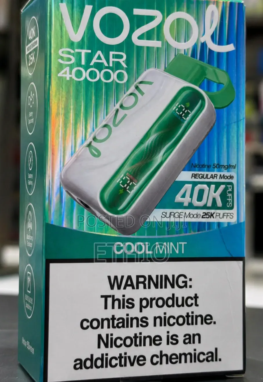 Experience Vozol Star Cool Mint Vape 40000 Puffs