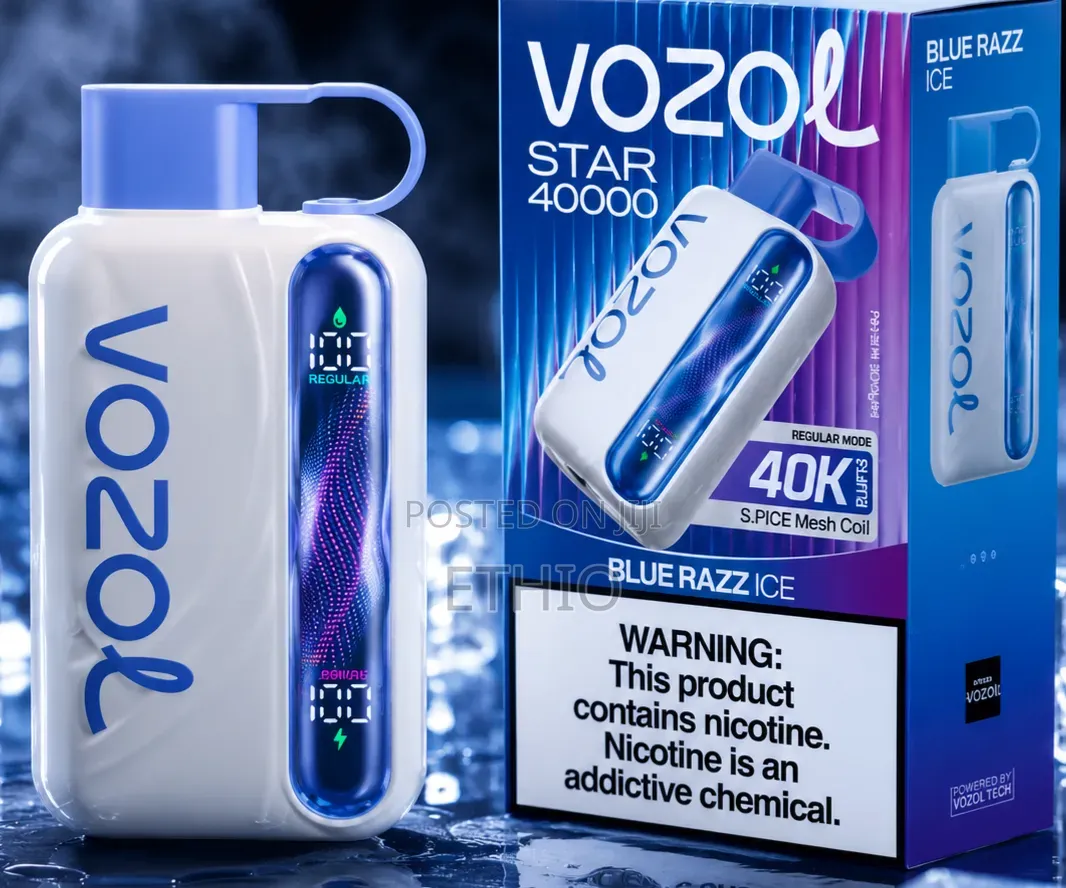 Experience Vozol Star Bluerazz Ice Vape 40000 Puffs