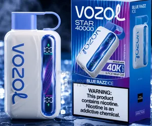 Experience Vozol Star Bluerazz Ice Vape 40000 Puffs