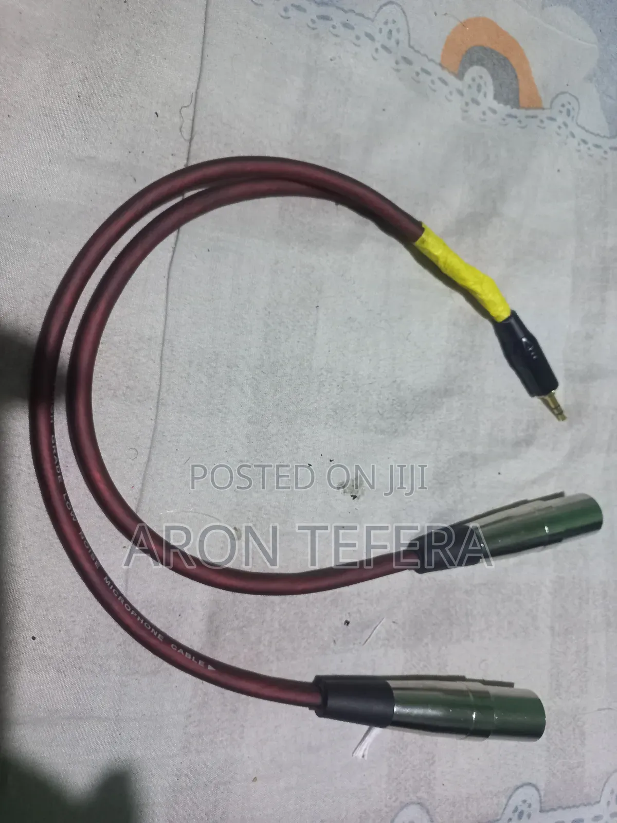 Dual XLR Male to 3.5mm Aux (TRS) Splitter Cable