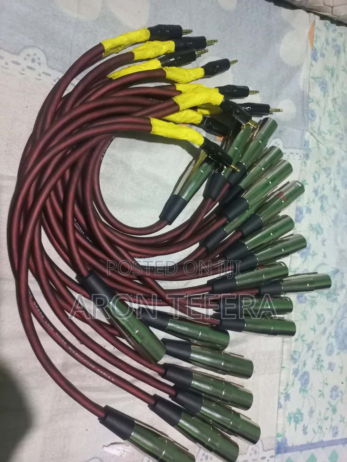Dual XLR Male to 3.5mm Aux (TRS) Splitter Cable