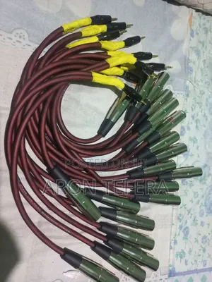 Dual XLR Male to 3.5mm Aux (TRS) Splitter Cable