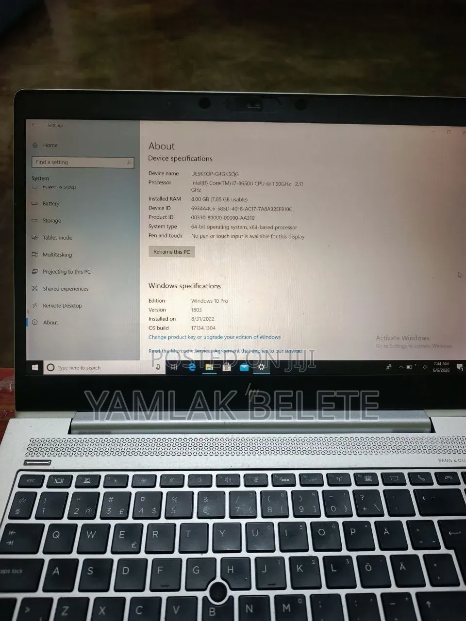 Laptop HP EliteBook 840 8GB Intel Core i7 SSD 1T