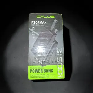 CALUS P307MAX Power Bank 31,500 mAh – Carga Rápida Con Built-in Cables
