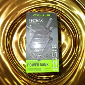 Ultra-Fast CALUS Power Bank–31500 mAh De Gran Capacidad Built-in Wires