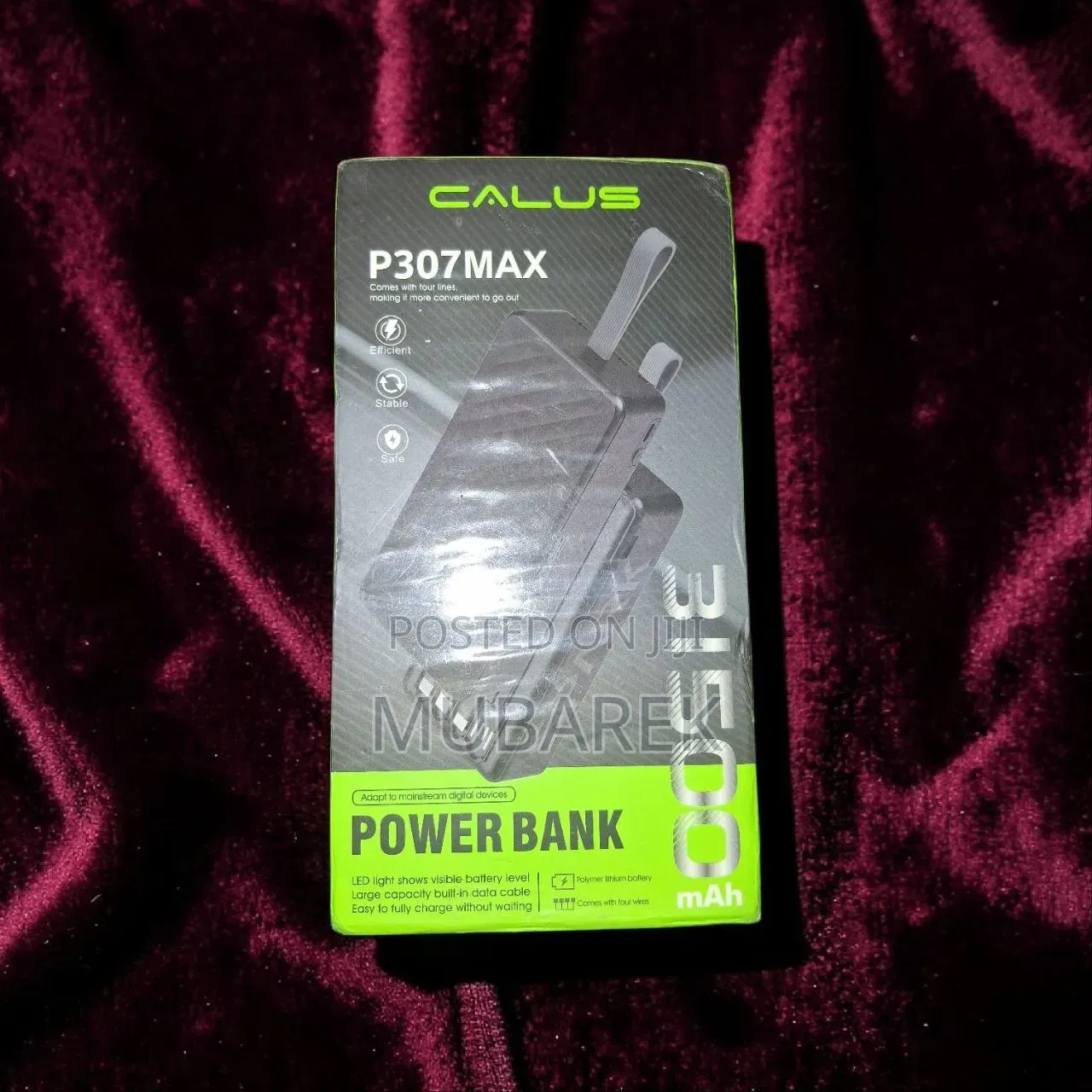 Batería Portátil CALUS31,500mAh–Heavy-Duty PowerBank for Travel Outing