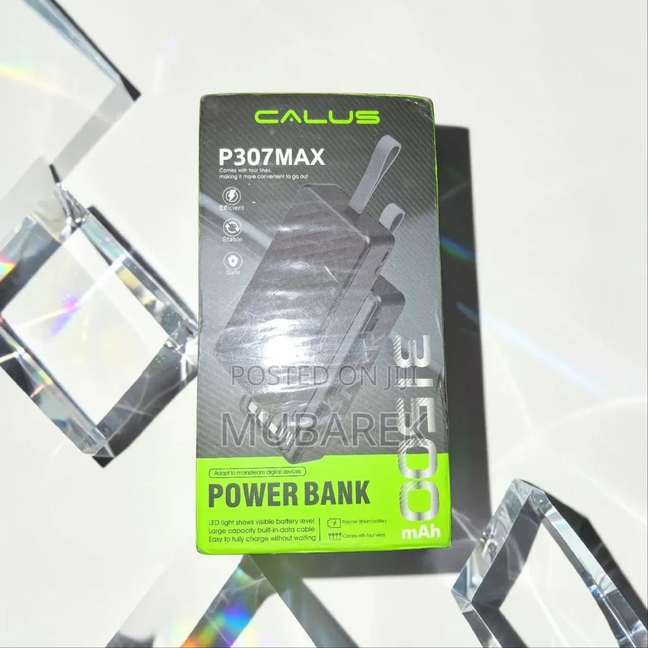 High-Capacity CALUS31,500mAh–Cargador Portátil Con Pantalla LED 4Wires