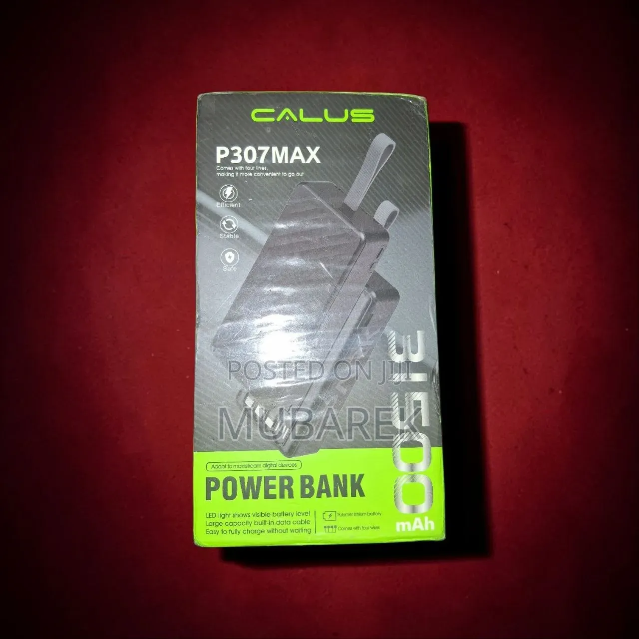 Batería Portátil CALUS conCables–31,500 mAh Capacity forAllYourDevices